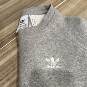 Adidas Men's Crewneck Sweater in Heather Gray